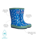 Essentials Toddler Wellies Blue Raindrop